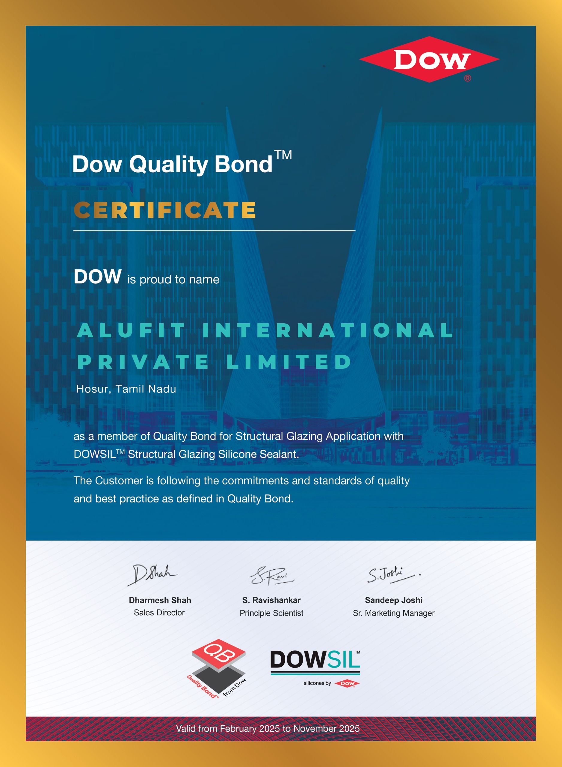 Quality Certificate 2